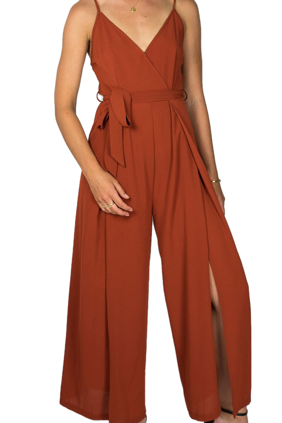 rode jumpsuit rood pak red suit terracotta warm sunday swim style econyl recycled waist band buttom flowy satin linen evening beach frankies bikini zalando hunkemoller zwemkleding bikini bijenkorf nieuw loavies vakantieset (6866203148459)